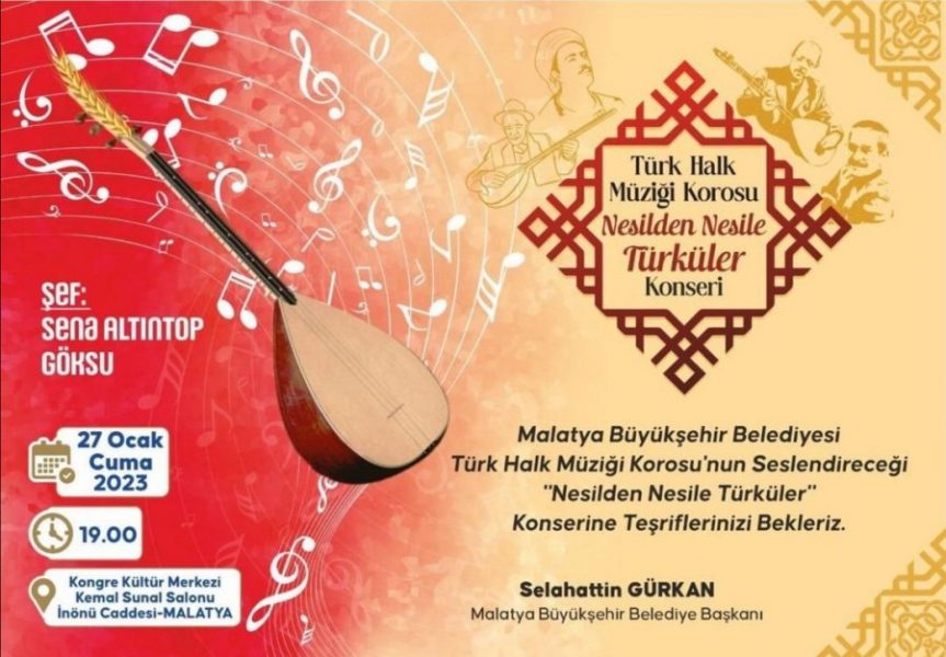 Büyükşehir Belediyesi Korosundan Türk Halk Müziği Konseri