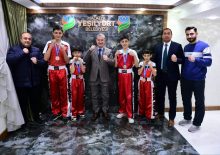 Başkan Çınar Şampiyon Sporcuları Ağırladı