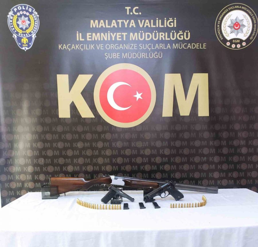 Malatya Polisi Silah Kaçakçılarına Göz Açtırmıyor