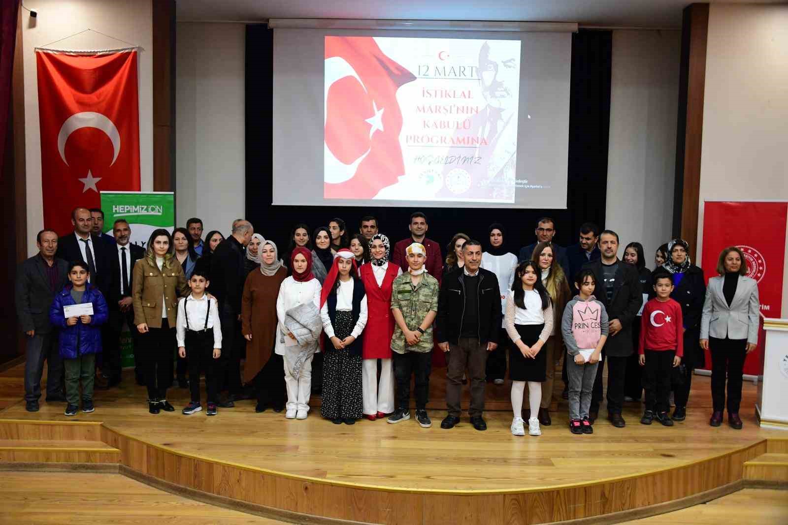 İstiklal Marşı’nı Güzel Okuma Yarışması Düzenlendi