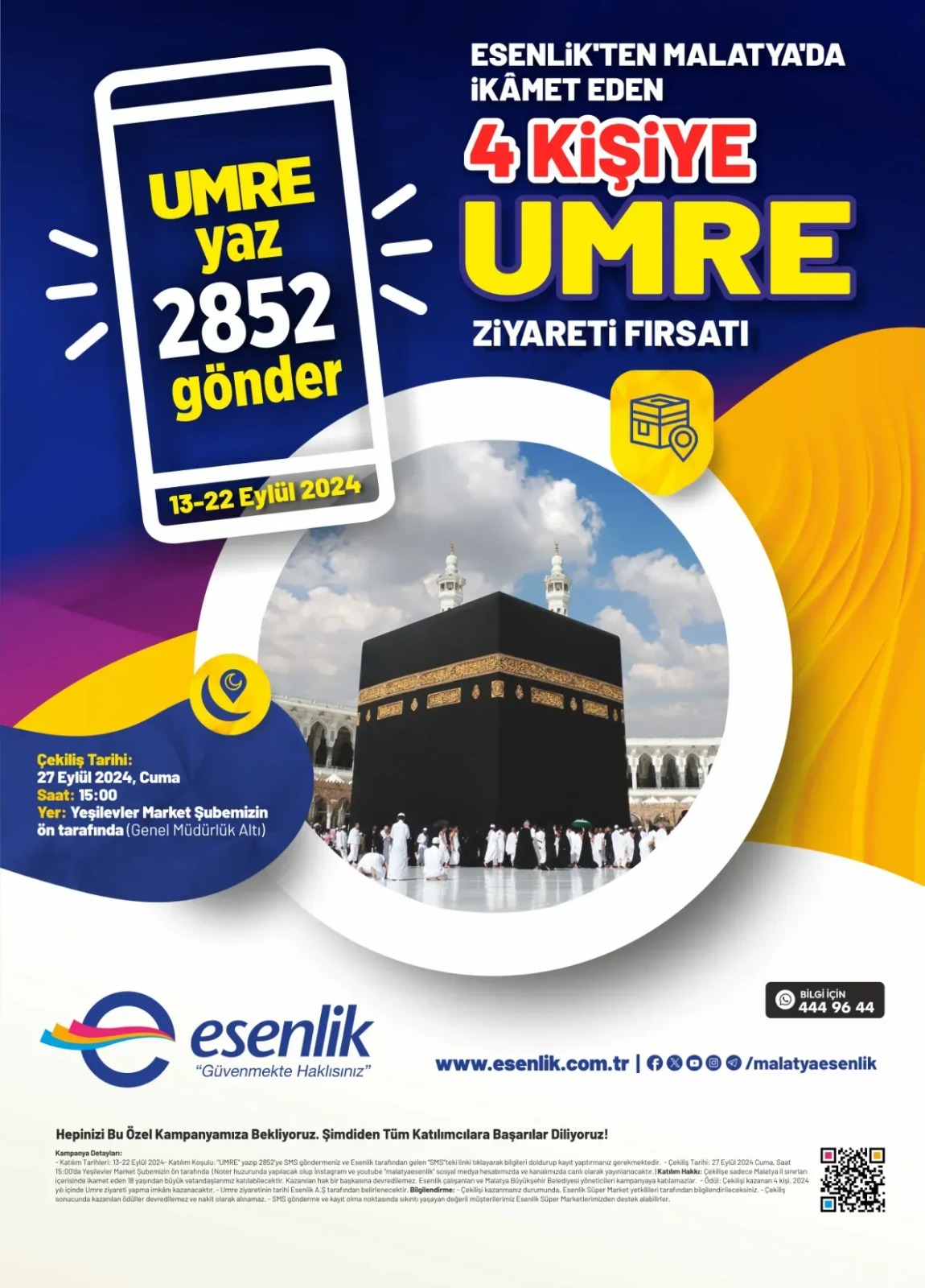 Esenlik 4 Kişiye “Umre” Ziyareti Fırsatı Sunacak! İşte Detaylar…