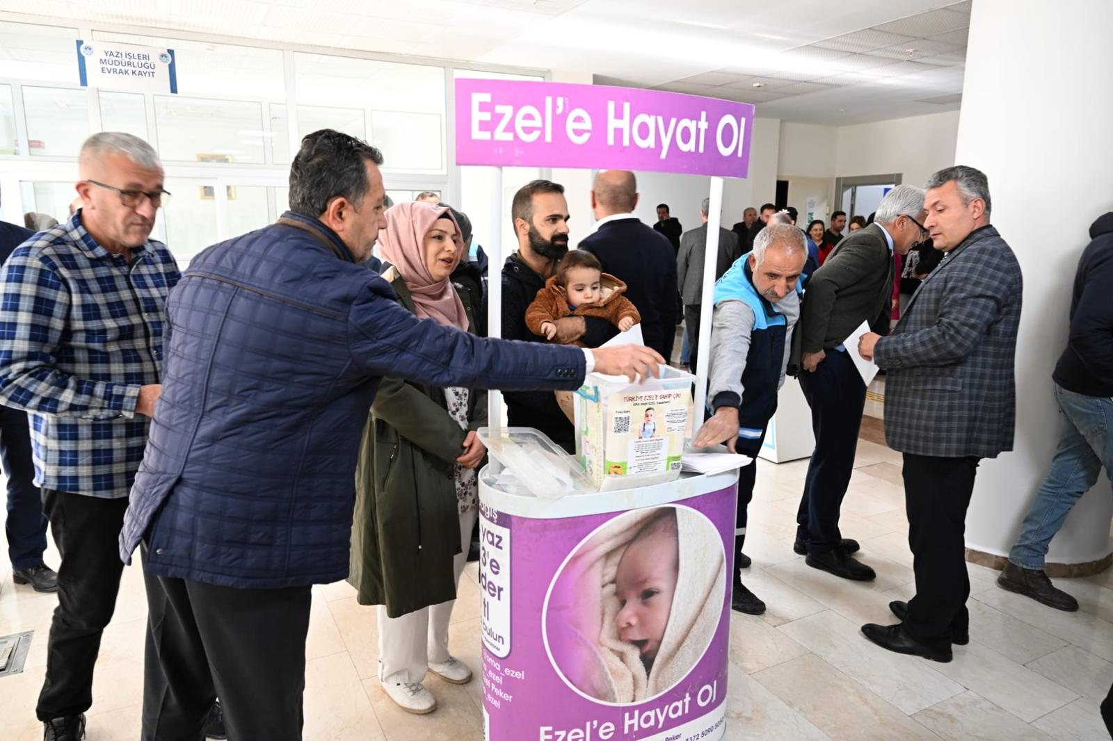 Başkan Taşkın’dan Ezel Bebek İçin Anlamlı Destek